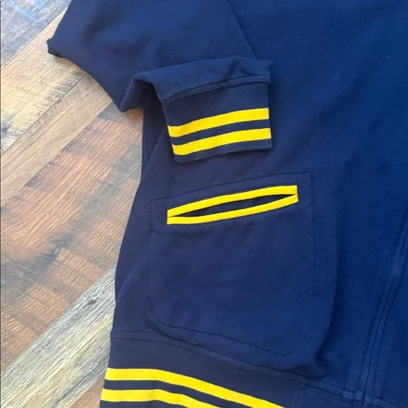 Polo Ralph Lauren Track Jacket Navy Yellow Striped 2XB Big & Tall - Picture 4 of 6